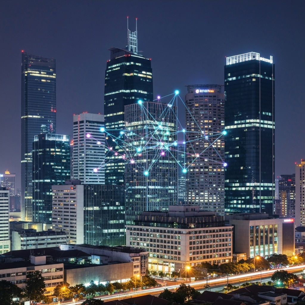 Medan City Skyline